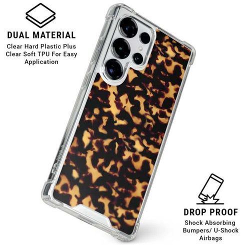 Tortoise Shell Galaxy S25 Ultra Clear Case